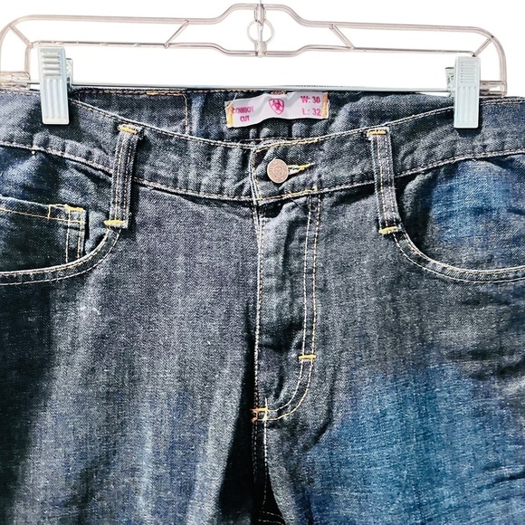 Ariat Cowboy Cut Dark Wash Jeans Size 30x32 Embroidered Casual Western Rodeo - Picture 3 of 8